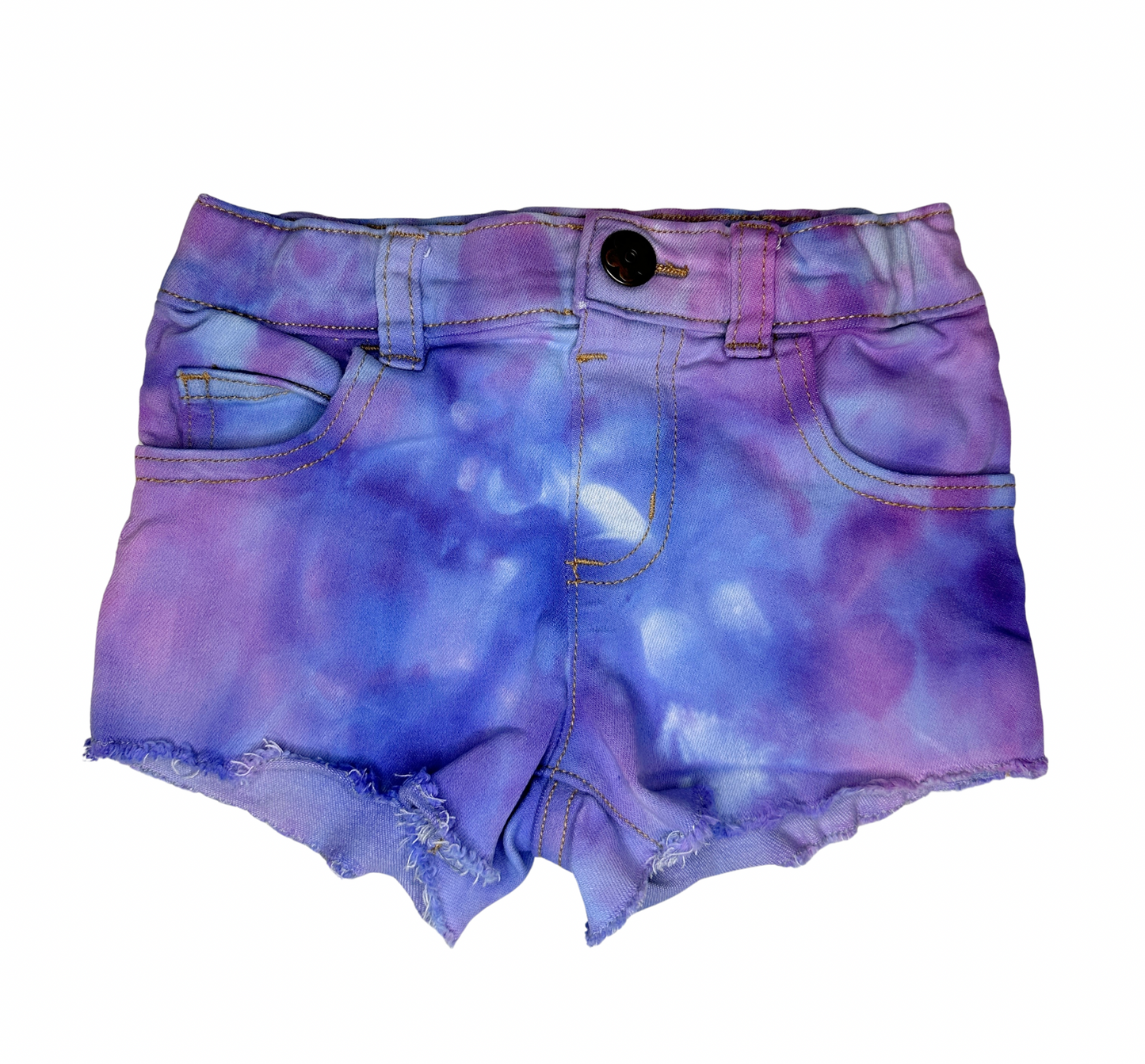 OOAK | Water Color Purple Shorts | Size 3T