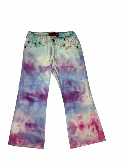 OOAK | Vintage Cotton Candy Water Color Jeans | Size 4 1/2 Plus